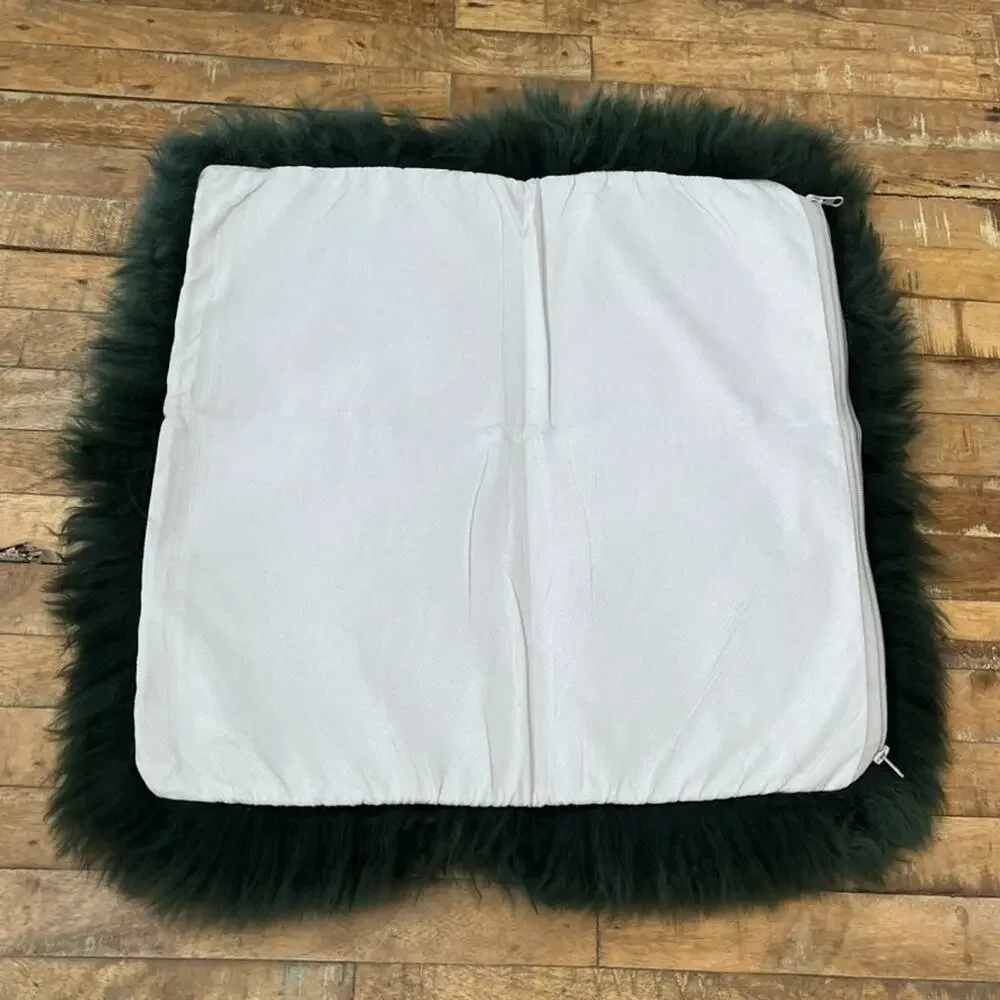 Handmade Genuine Mongolian Lamb Fur Pillow Shams 18